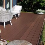 Puitplastik tumepruun wpc terrassilaud