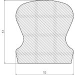 Trepi-käsipuu 52x57