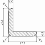 Välisnurgaliist 28x28 mõõtmed