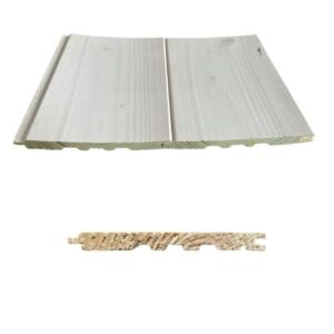 Sisevoodrilaud STF 12x120 mm AB vahatatud (Valge), kuusk