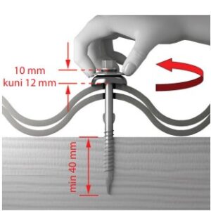 Eterniitkruvi paigaldus