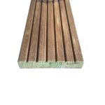 Terrassilaud 28x145 mm GROOVED immutatud pruun - Javicar