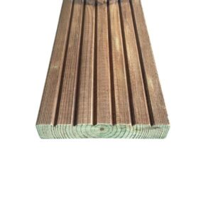 Terrassilaud 28x145 mm GROOVED immutatud pruun - Javicar