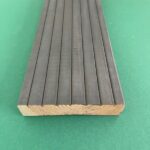 Kuumõlitatud terrassilaud GROOVED 28x120 mm hall Royal Grey+, mänd - Image 2