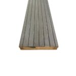 Kuumõlitatud terrassilaud GROOVED 26x117 mm hall Grey+, termomänd - Javicar