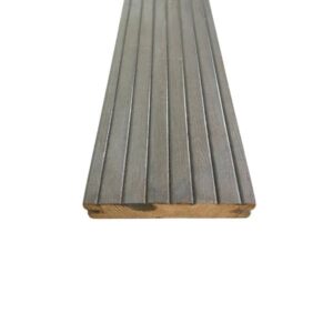 Kuumõlitatud terrassilaud GROOVED 26x117 mm hall Grey+, termomänd - Javicar