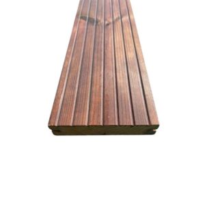 Kuumõlitatud terrassilaud GROOVED 26×117 mm pruun Brown+, termomänd - Javicar