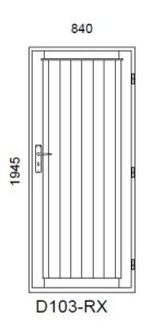 Aiamaja puidust uks Q2 | Insel Woodhouse
